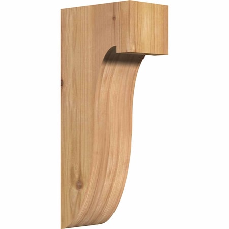 Ekena Millwork Del Monte Smooth Corbel, Western Red Cedar, 3 1/2"W x 6"D x 14"H COR04X06X14DEL00SWR